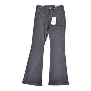 Cosmic Blue Love Pants Womens Size 26P Gray Bootcut/Flare Stretch 29” inseam